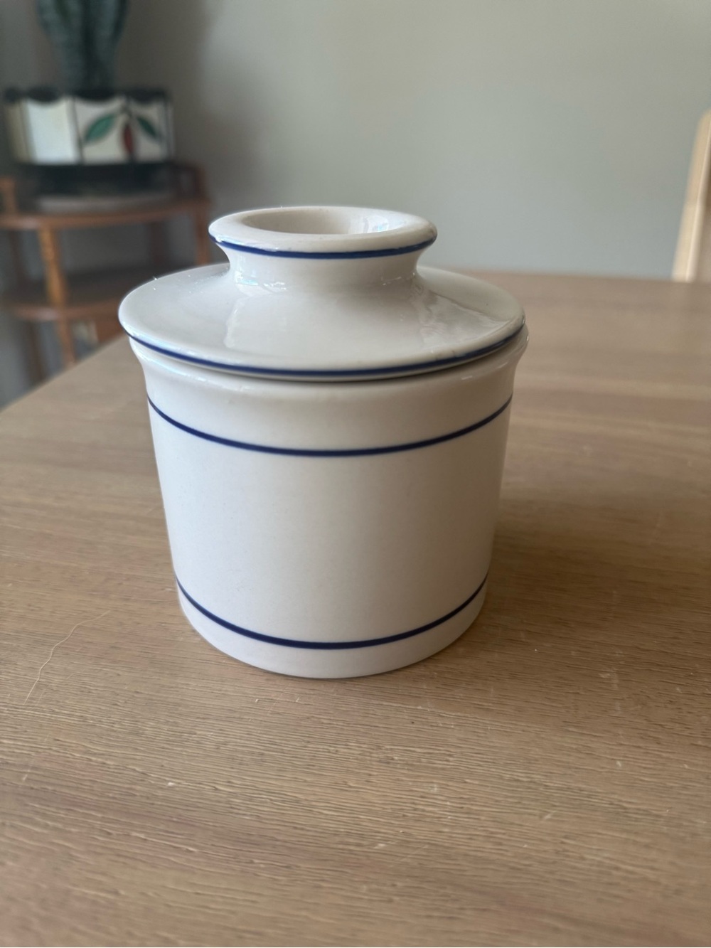 Vintage 1980s Stoneware Butter Keeper (butter bell) by NORPRO